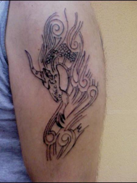 dragon en court